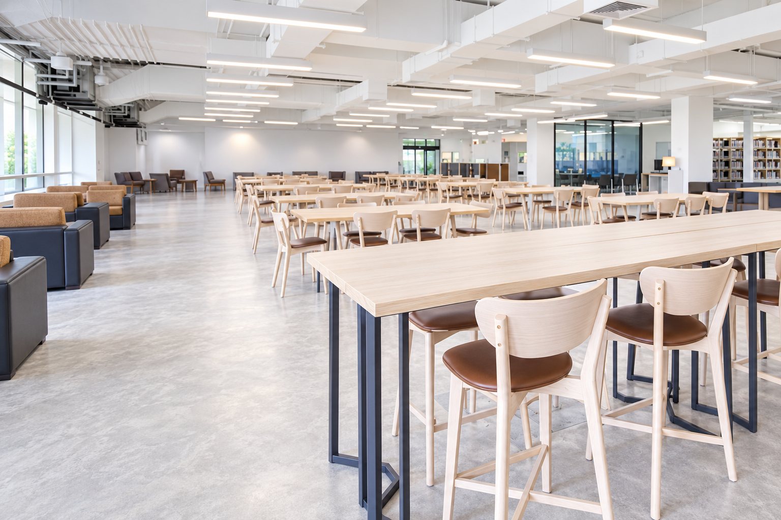 หอสมุดกลาง — บรรยากาศหอสมุดกลางและ Co-working Space รูปที่ 4